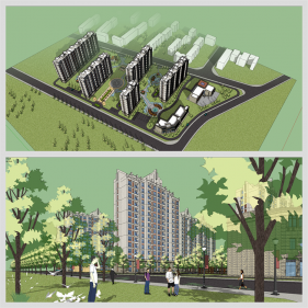 마음을 사로잡는 아파트단지 꾸미기 스케치업 소스 다운로드