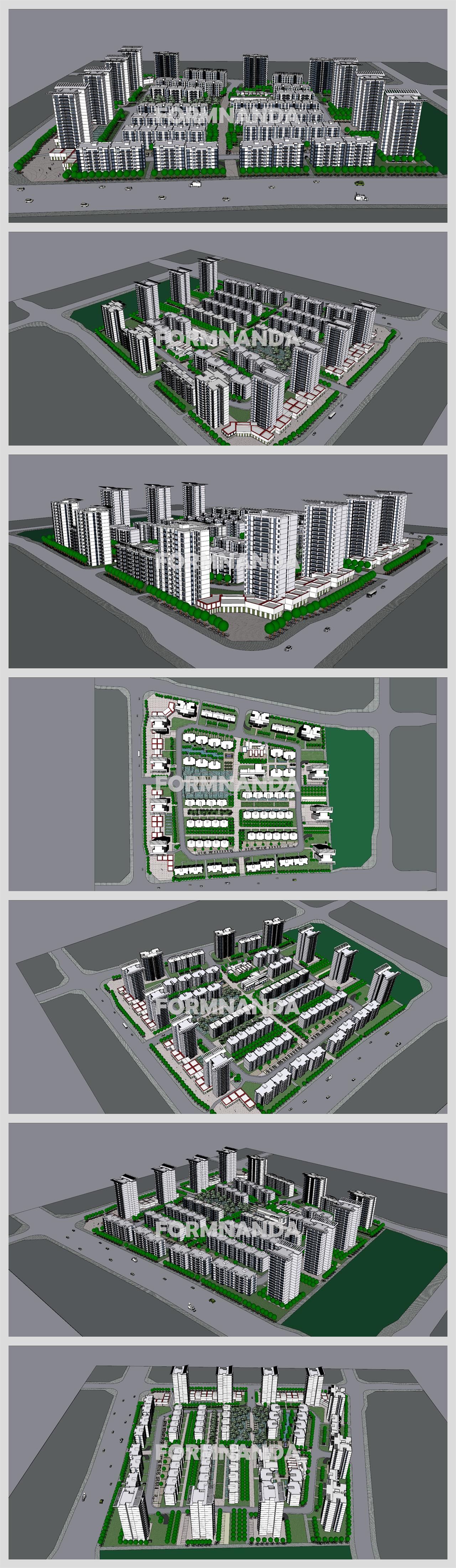 단조로운 아파트단지 환경 웹툰배경 배경 제작 상세보기