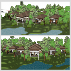 간편한 별장주택 디자인 Sketchup 모델 만들기