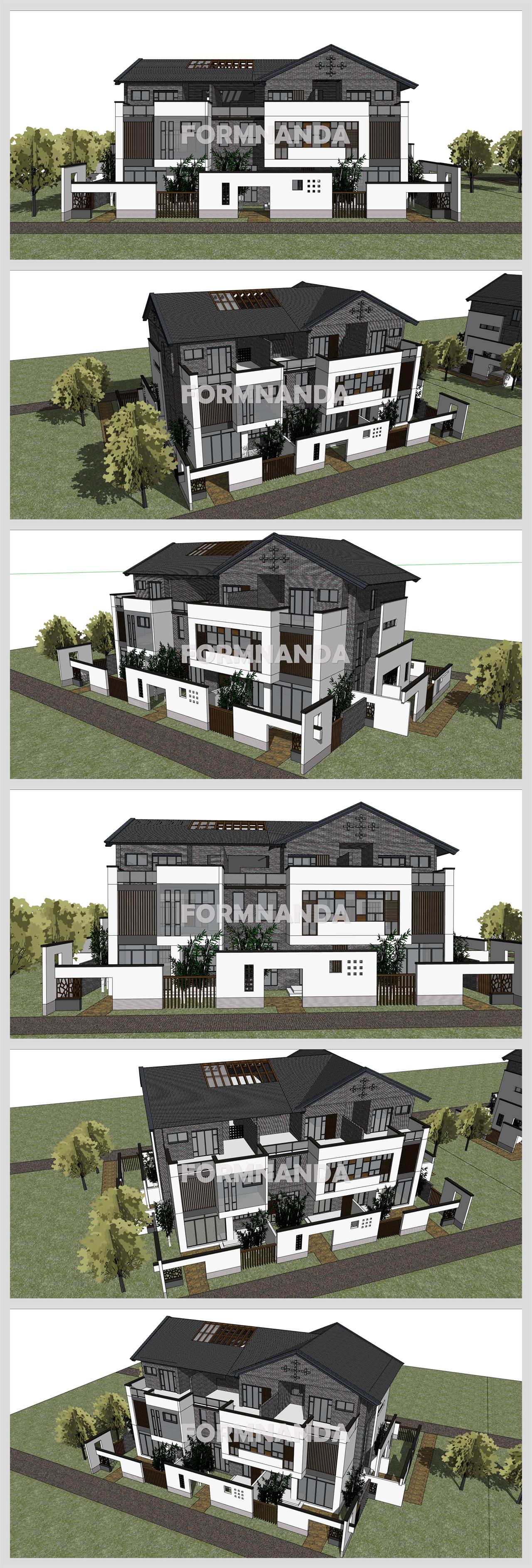 폼나는 별장주택 디자인 웹툰배경 템플릿 사이트 상세보기