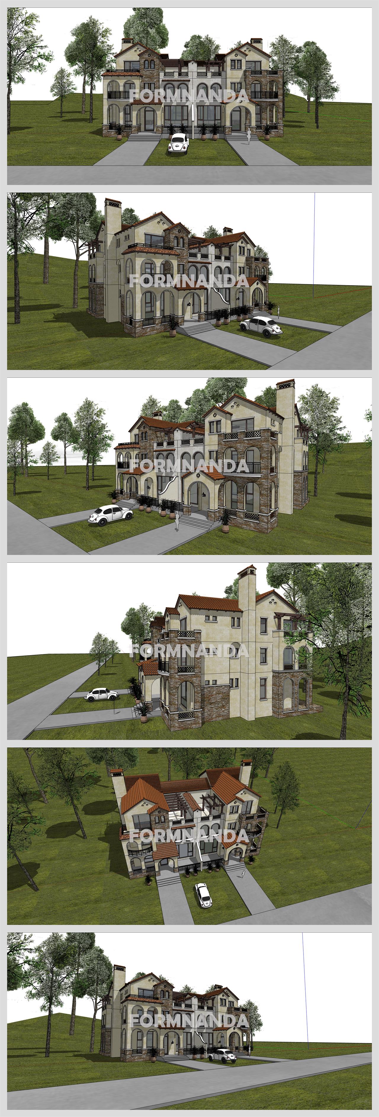 손쉬운 별장주택 디자인 Sketchup 모델 만들기 상세보기