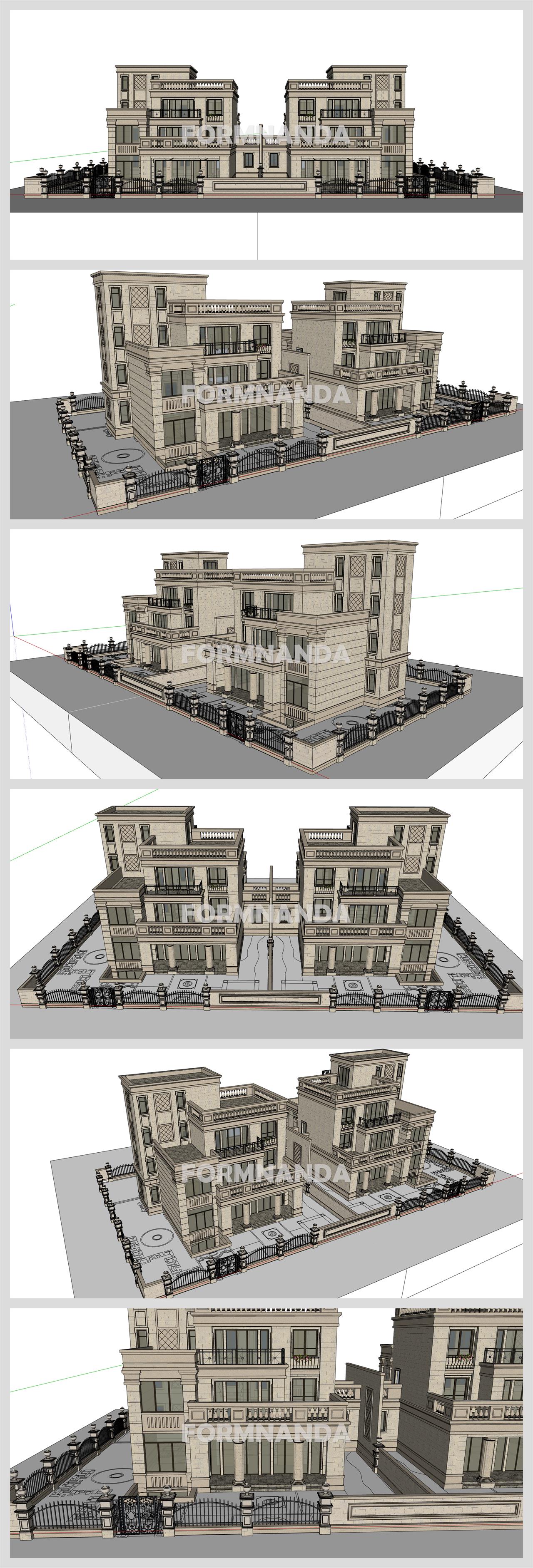 단출한 별장주택 환경 Sketchup 소스 만들기 상세보기