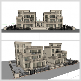 단출한 별장주택 환경 Sketchup 소스 만들기