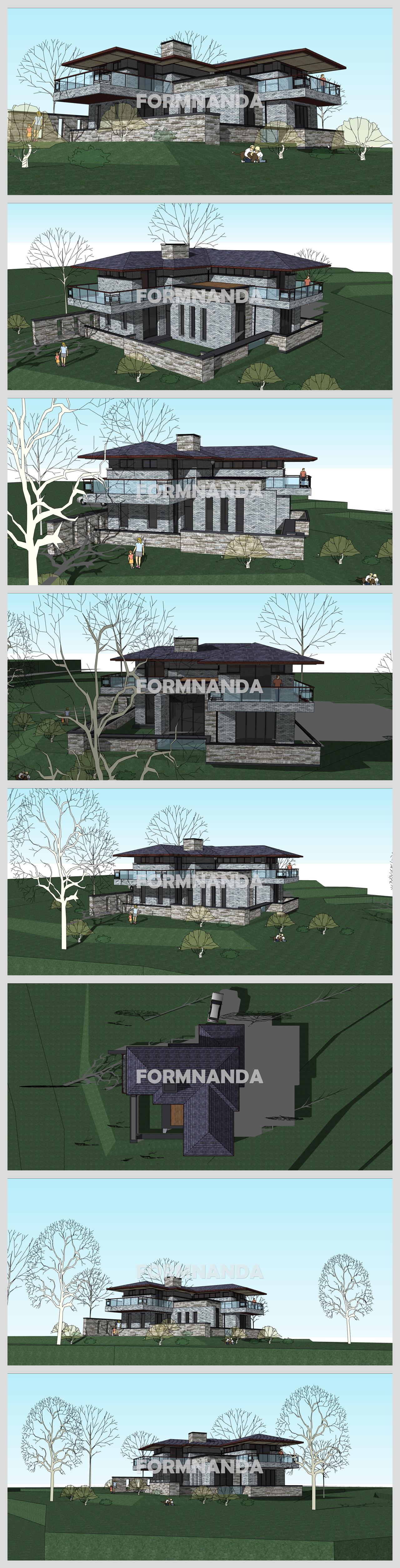 손쉬운 별장주택 꾸미기 스케치업 템플릿 다운 상세보기