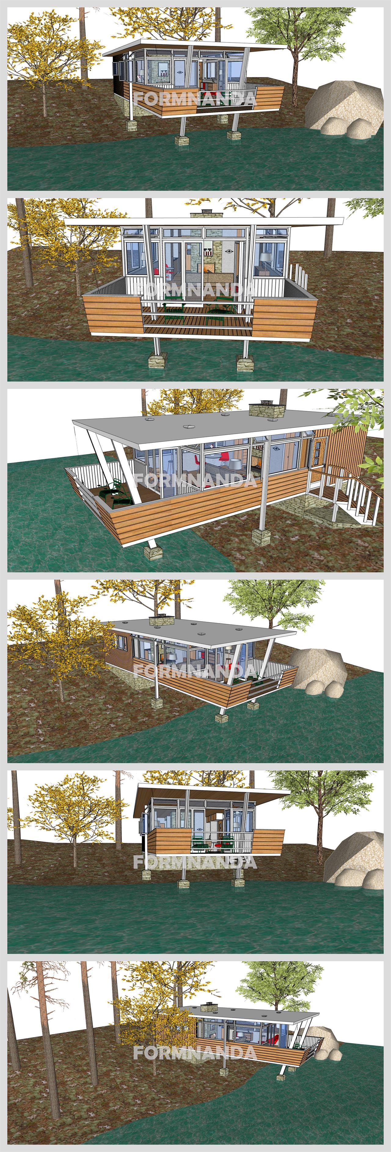 맞춤형 별장주택 디자인 웹툰배경 템플릿 사이트 상세보기