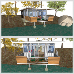 맞춤형 별장주택 디자인 웹툰배경 템플릿 사이트