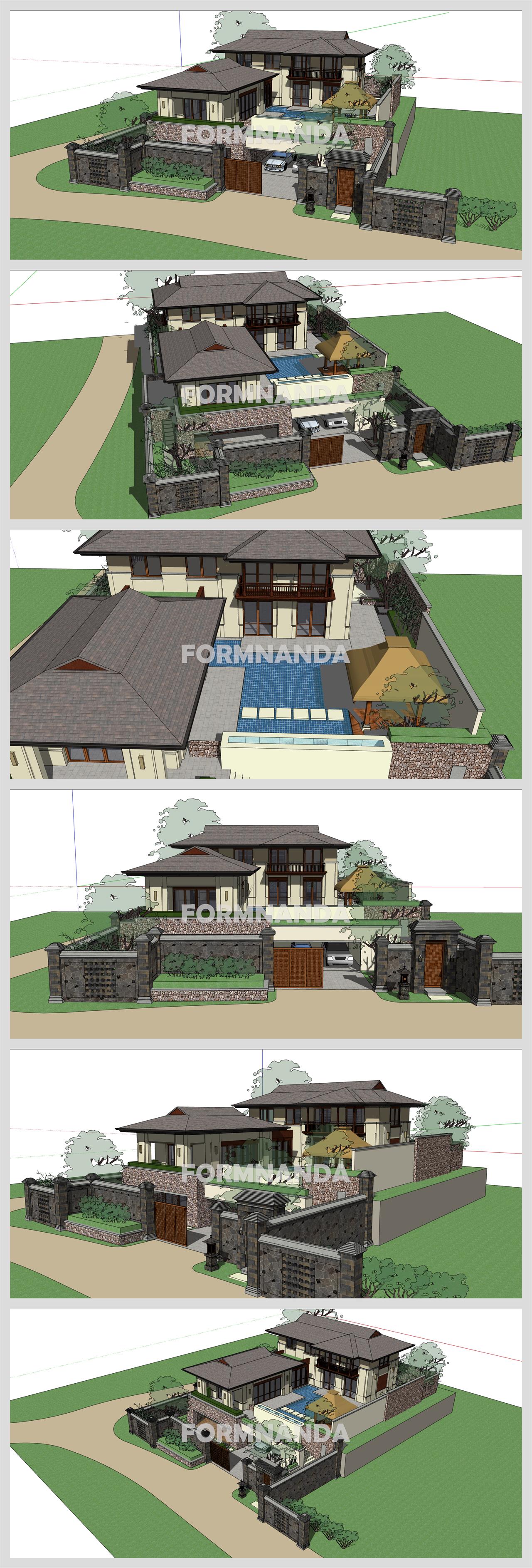 매력적인 별장주택 Sketchup 템플릿 만들기 상세보기