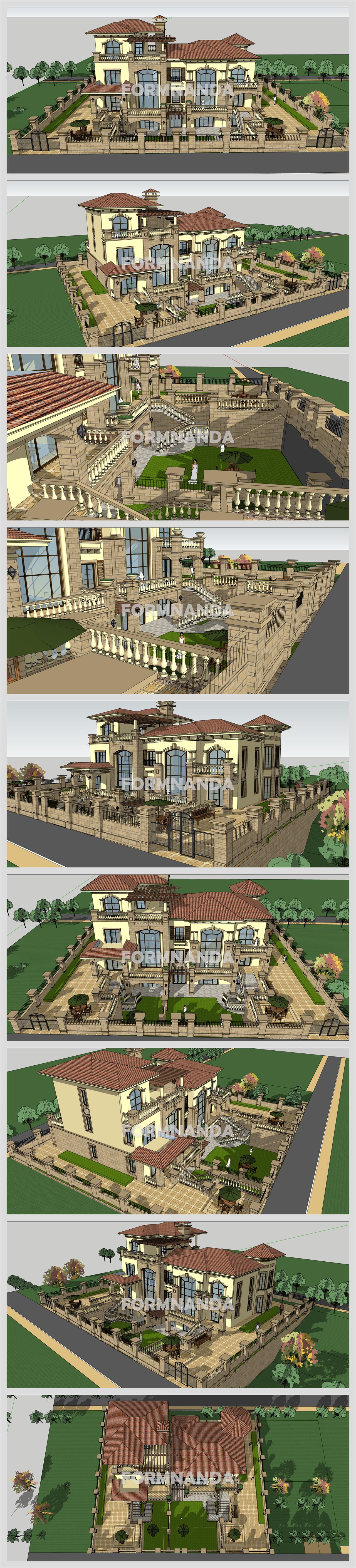 마음을 사로잡는 별장주택 환경 Sketchup 소스 디자인 상세보기