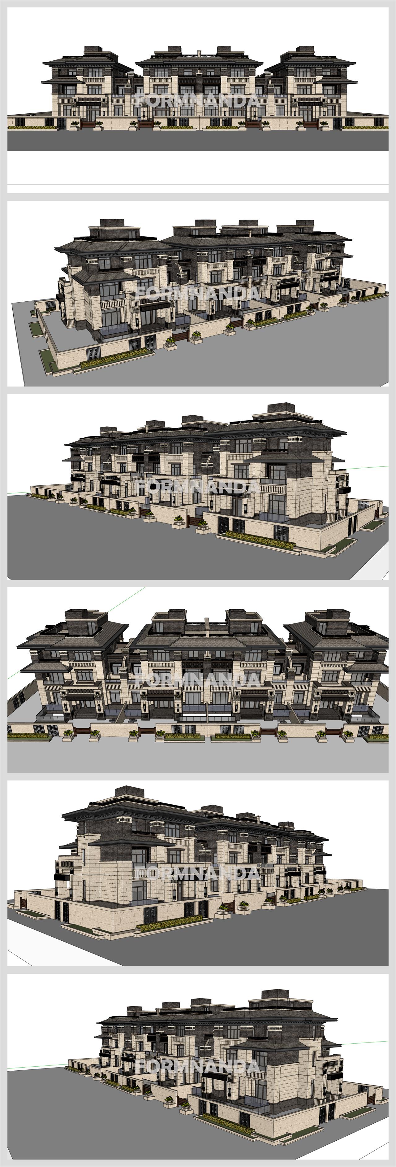 손쉬운 별장주택 실외 Sketchup 배경 만들기 상세보기