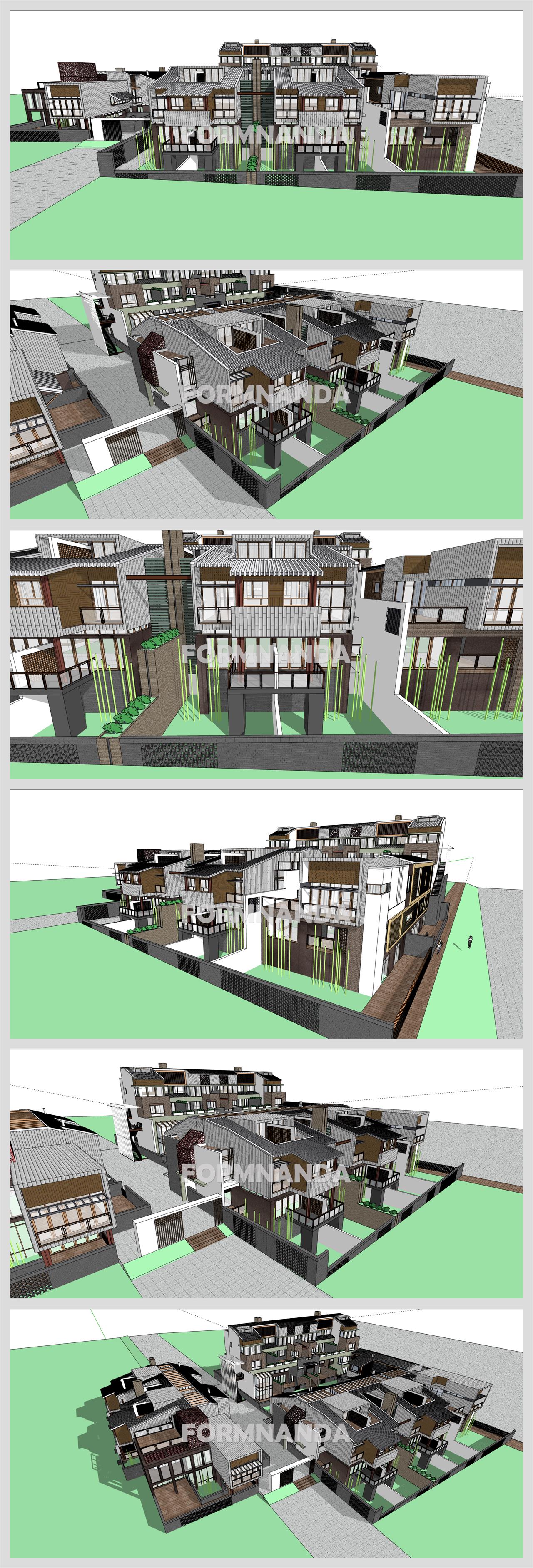 폼나는 별장주택 환경 Sketchup 소스 만들기 상세보기