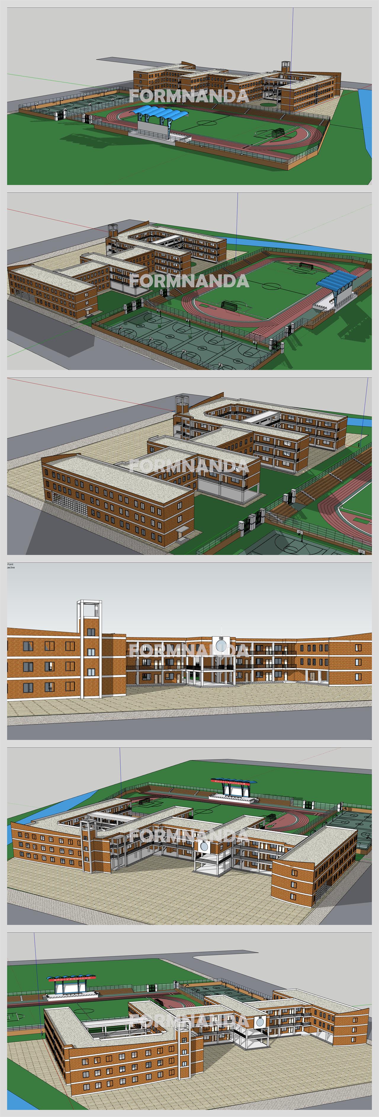 깔끔한 학교시설 디자인 웹툰배경 모델 사이트 상세보기