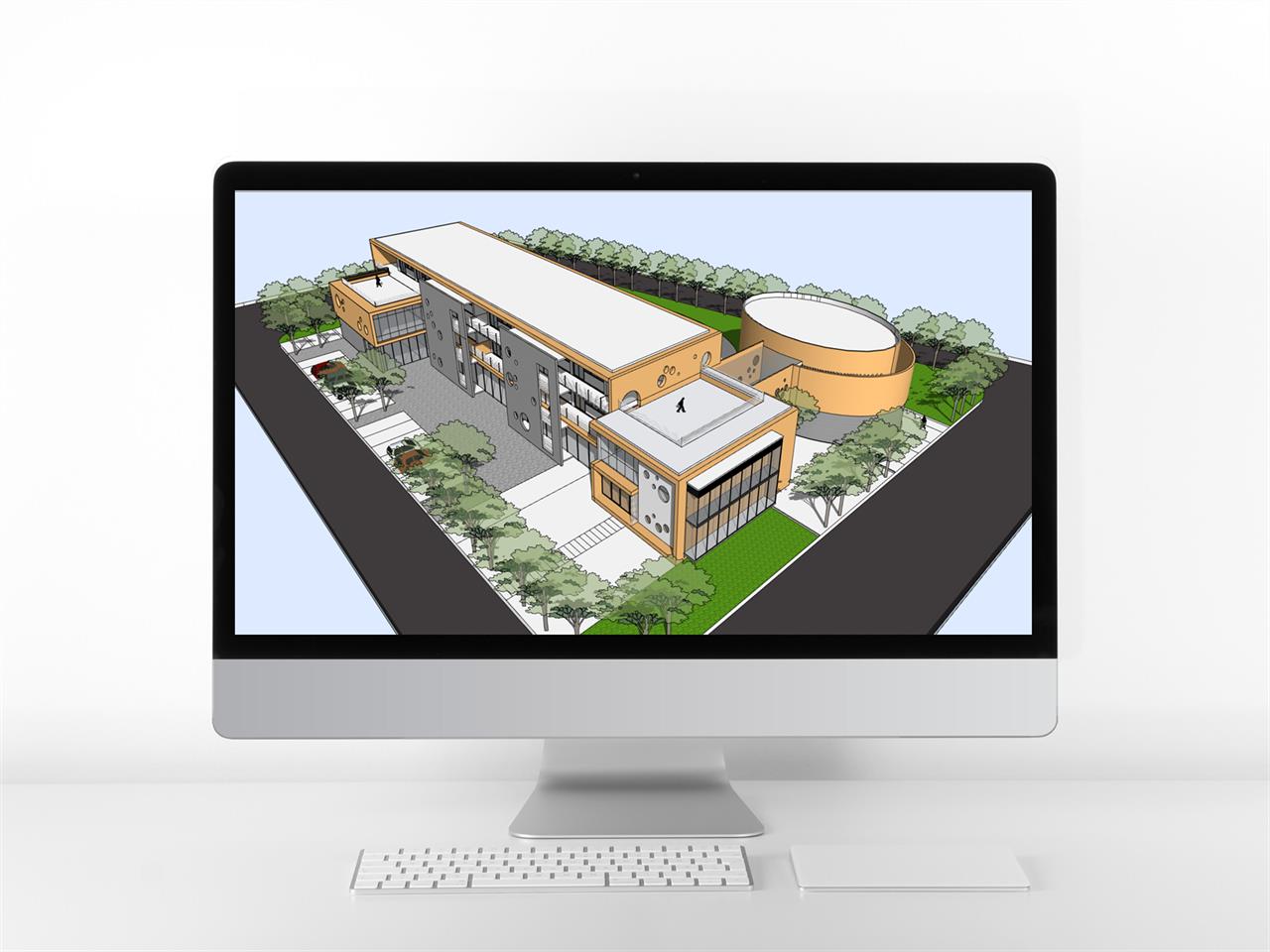 매력적인 어린이집 Sketchup 배경 만들기 미리보기