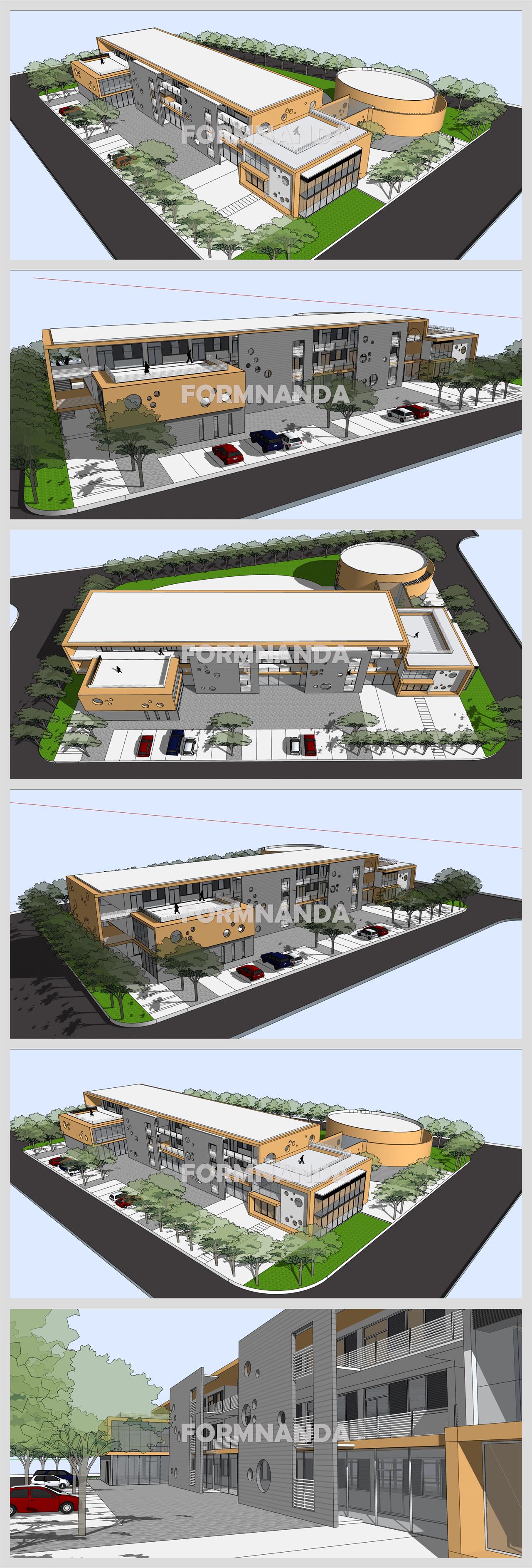 매력적인 어린이집 Sketchup 배경 만들기 상세보기