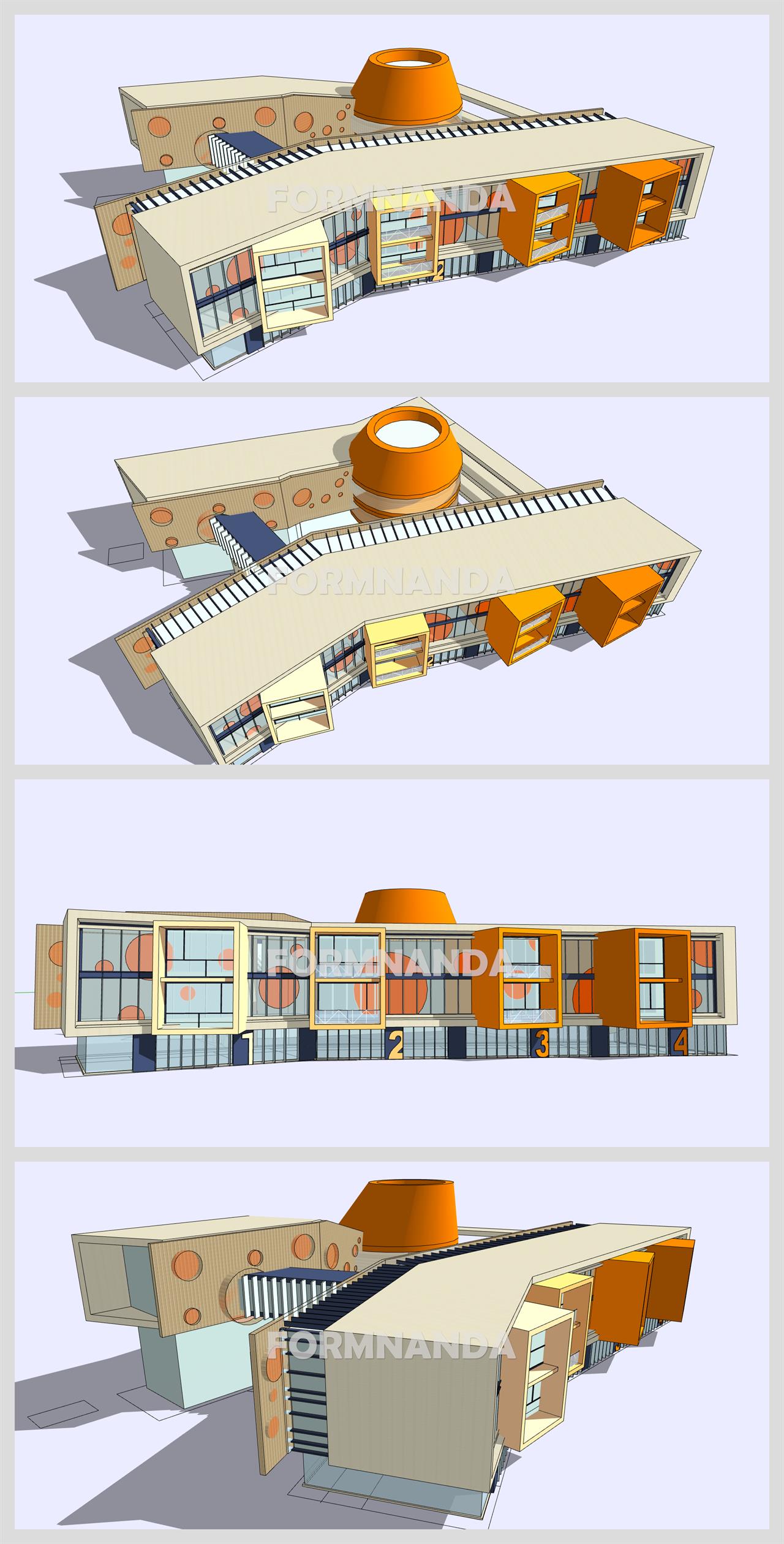 간편한 어린이집 실외 Sketchup 소스 만들기 상세보기