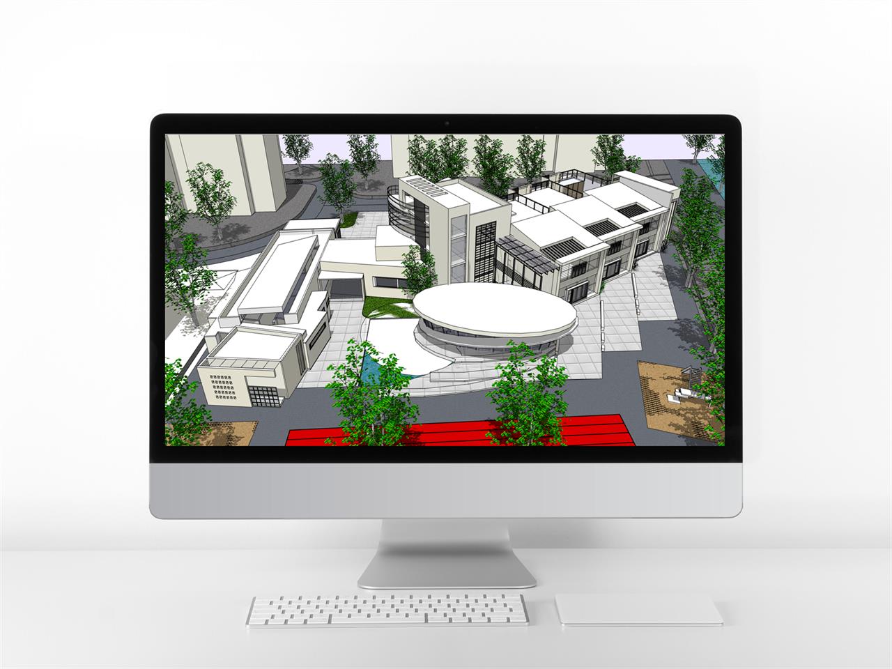 스타일 나는 어린이집 Sketchup 배경 디자인 미리보기