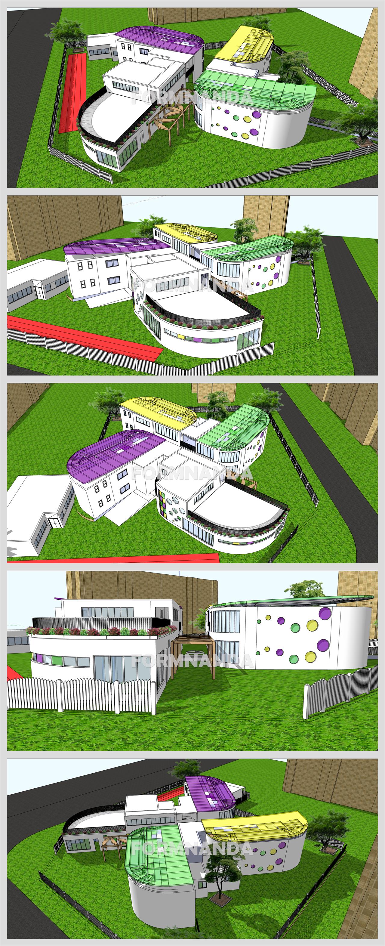 폼나는 어린이집 실외 웹툰배경 샘플 사이트 상세보기