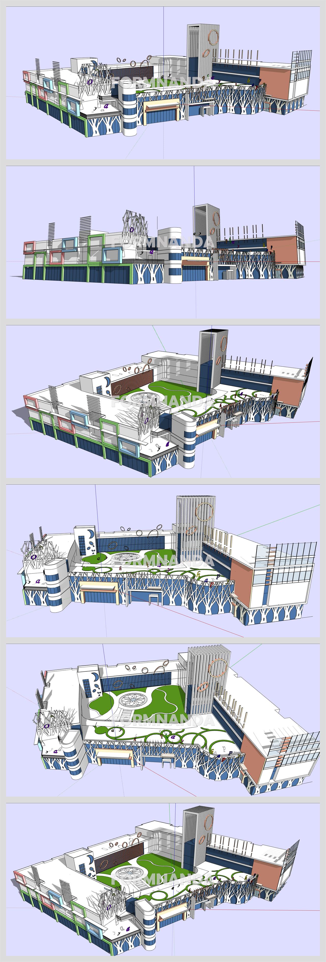 마음을 사로잡는 어린이집 환경 Sketchup 모델 디자인 상세보기