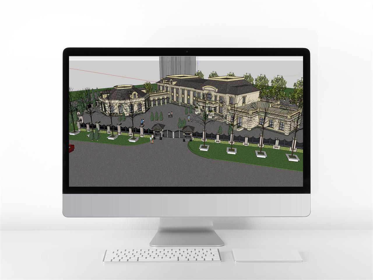 고퀄리티 어린이집 디자인 Sketchup 샘플 만들기 미리보기