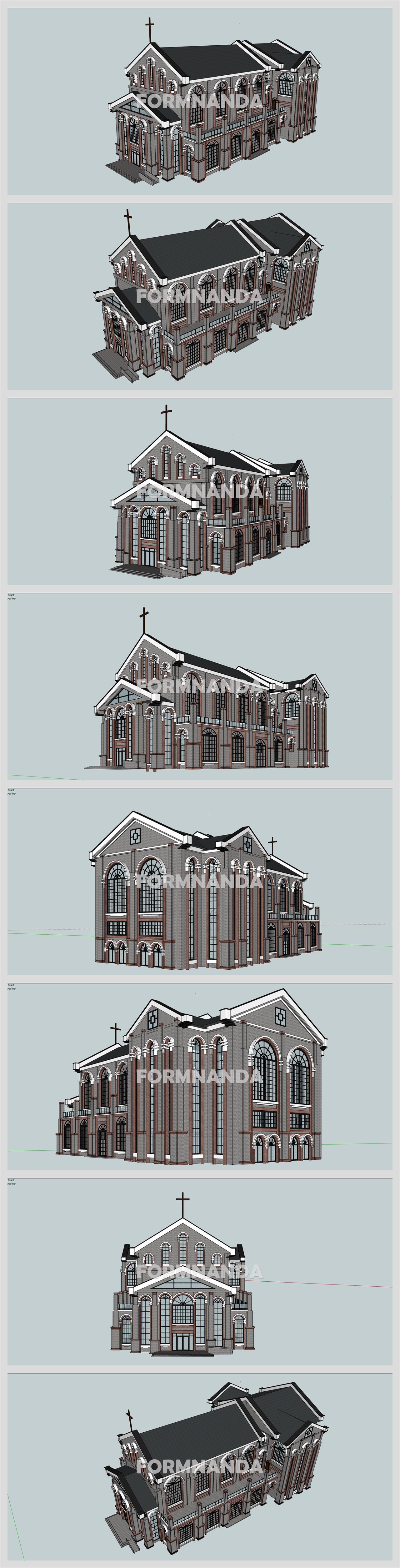 정결한 종교시설 실외 Sketchup 템플릿 만들기 상세보기