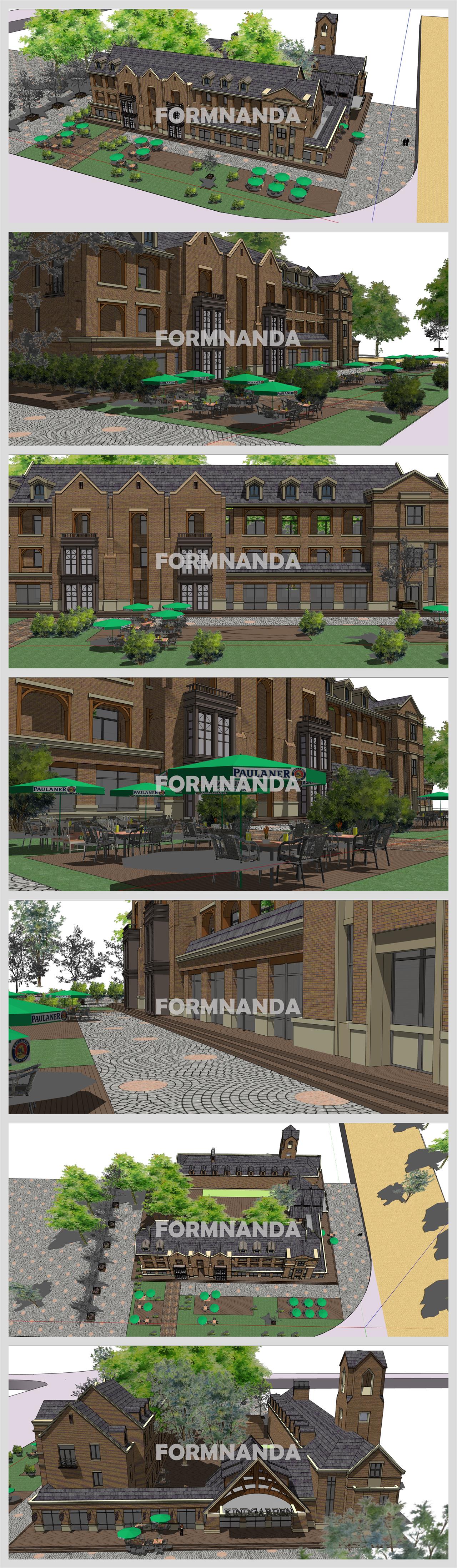 세련된 유럽건축 꾸미기 Sketchup 템플릿 디자인 상세보기