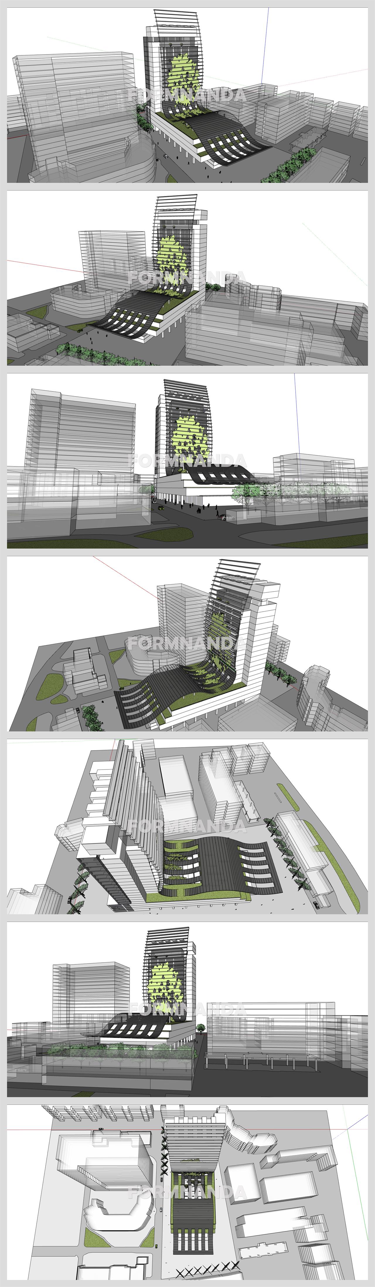 세련된 병원시설 환경 Sketchup 샘플 디자인 상세보기