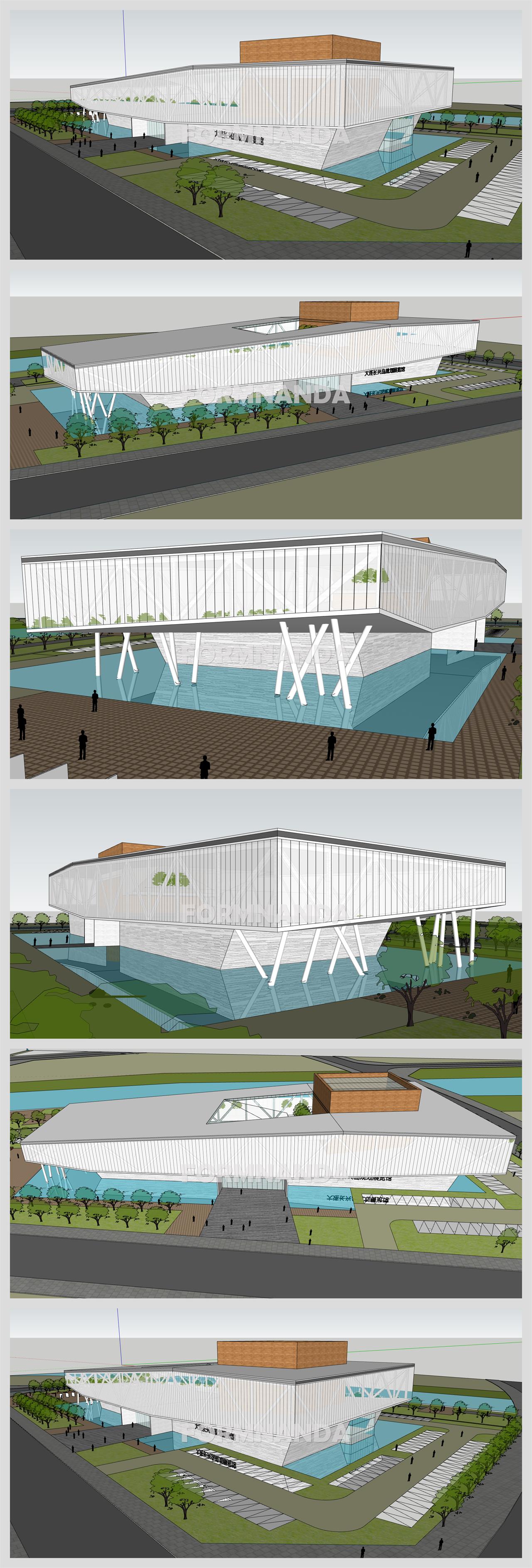 스타일 나는 문화시설 꾸미기 Sketchup 샘플 디자인 상세보기