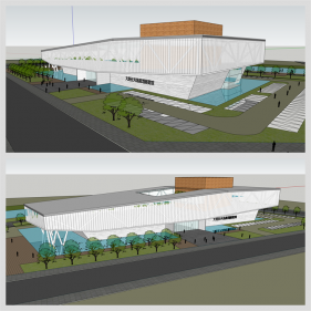 스타일 나는 문화시설 꾸미기 Sketchup 샘플 디자인