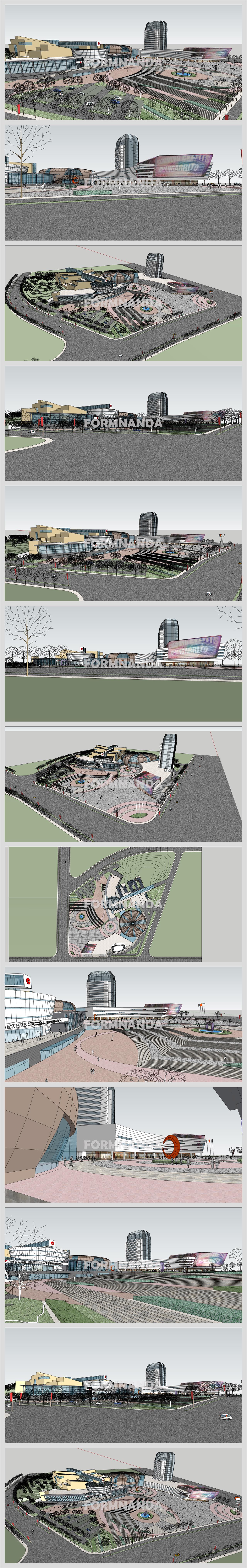 맞춤형 문화시설 디자인 Sketchup 모델 만들기 상세보기