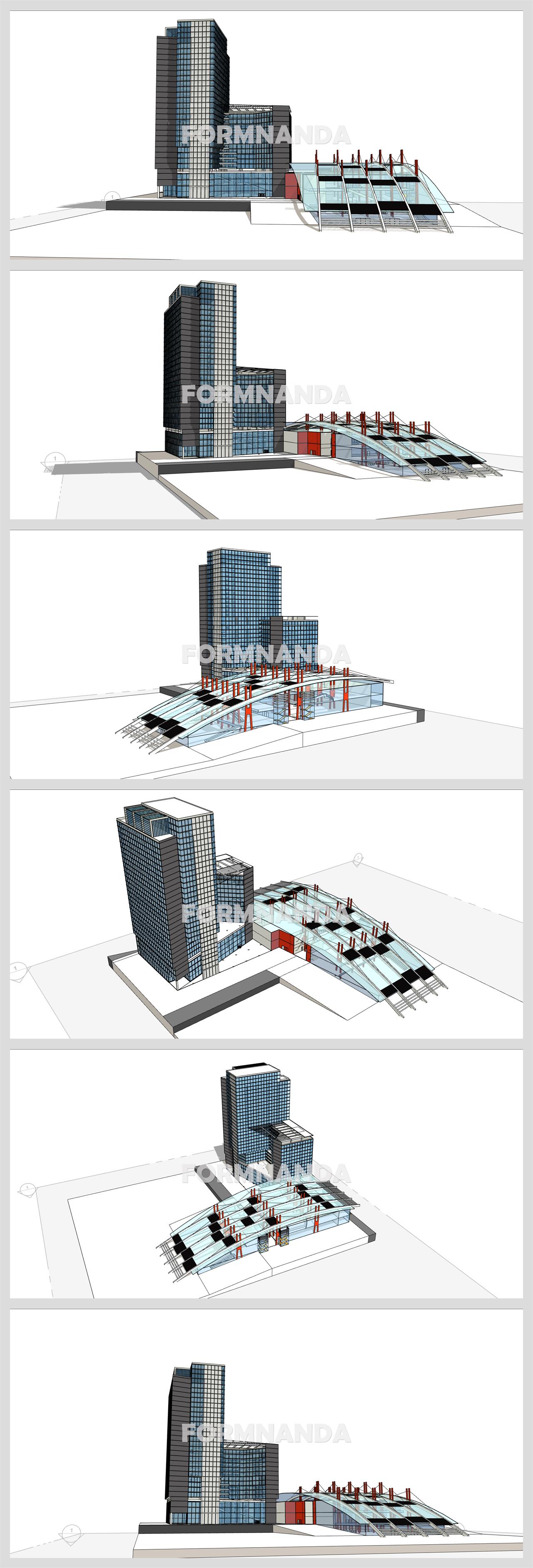 고급형 문화시설 꾸미기 Sketchup 샘플 디자인 상세보기