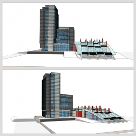 고급형 문화시설 꾸미기 Sketchup 샘플 디자인