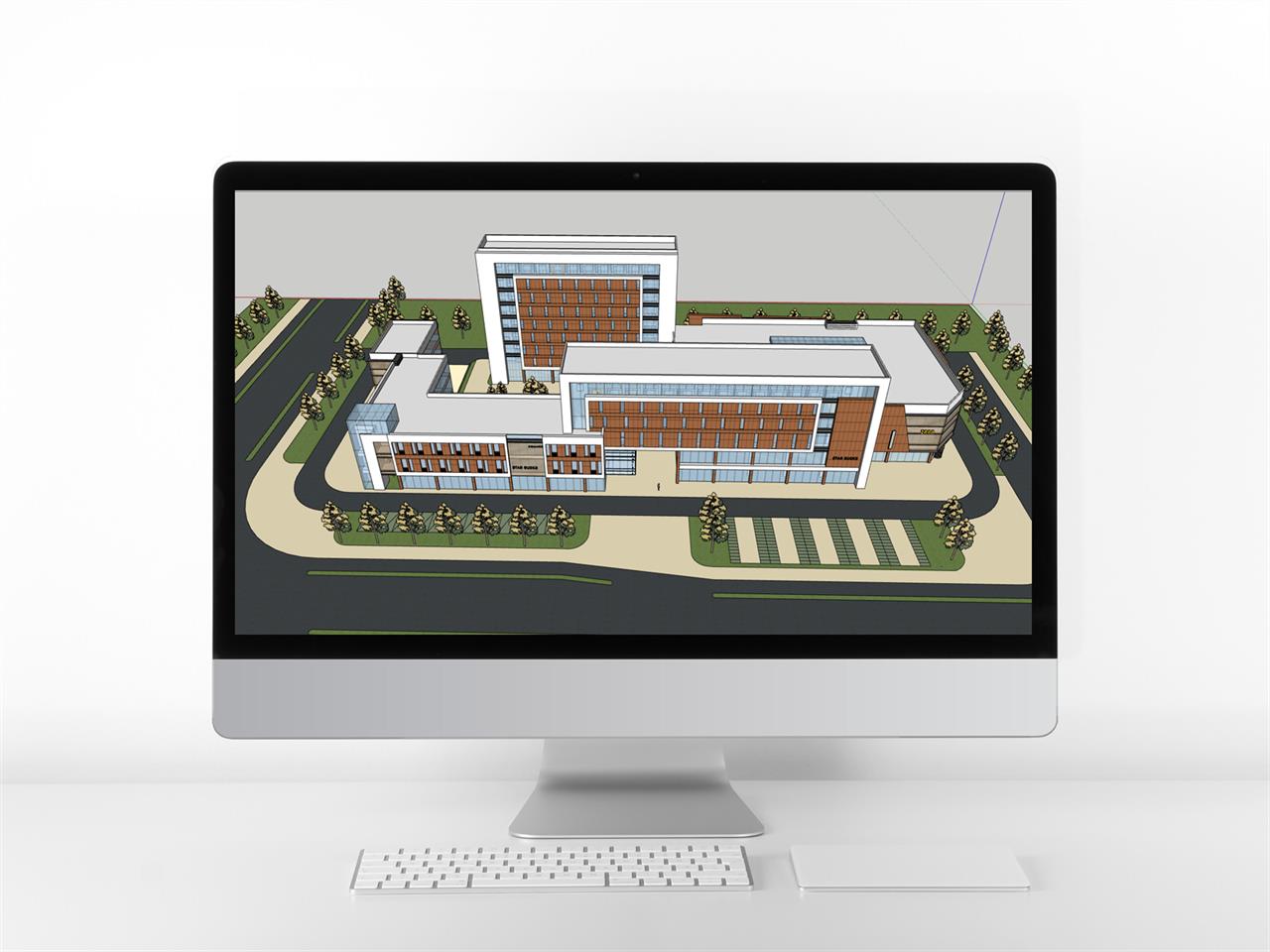 프로급 공업단지 Sketchup 모델 디자인 미리보기