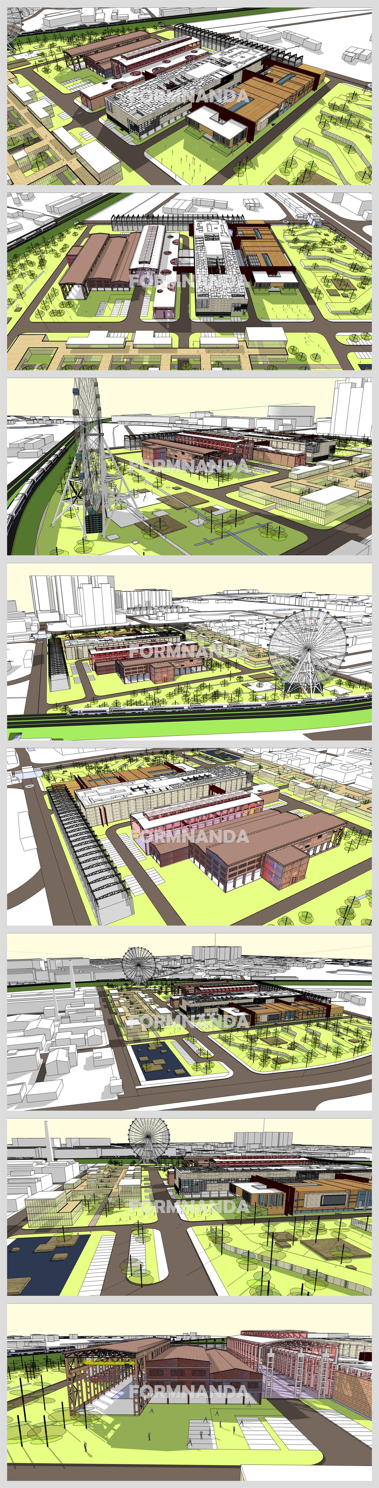 간편한 공업단지 꾸미기 Sketchup 소스 만들기 상세보기