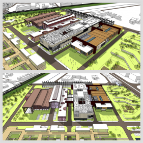 간편한 공업단지 꾸미기 Sketchup 소스 만들기