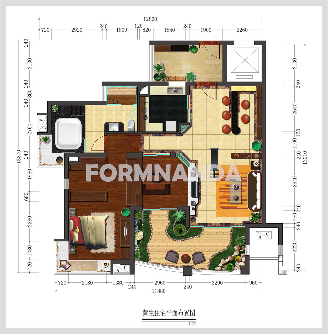 세련된 평면도 Photoshop 템플릿 디자인 미리보기