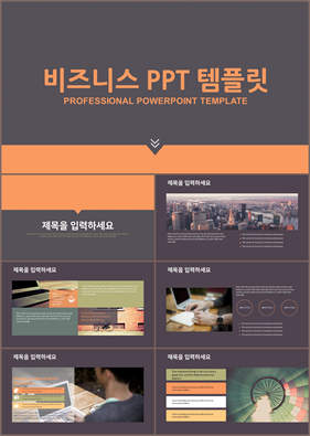 사업융자 등색 시크한 매력적인 POWERPOINT양식 제작