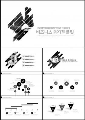 상업계획 검은색 화려한 맞춤형 POWERPOINT배경 다운로드