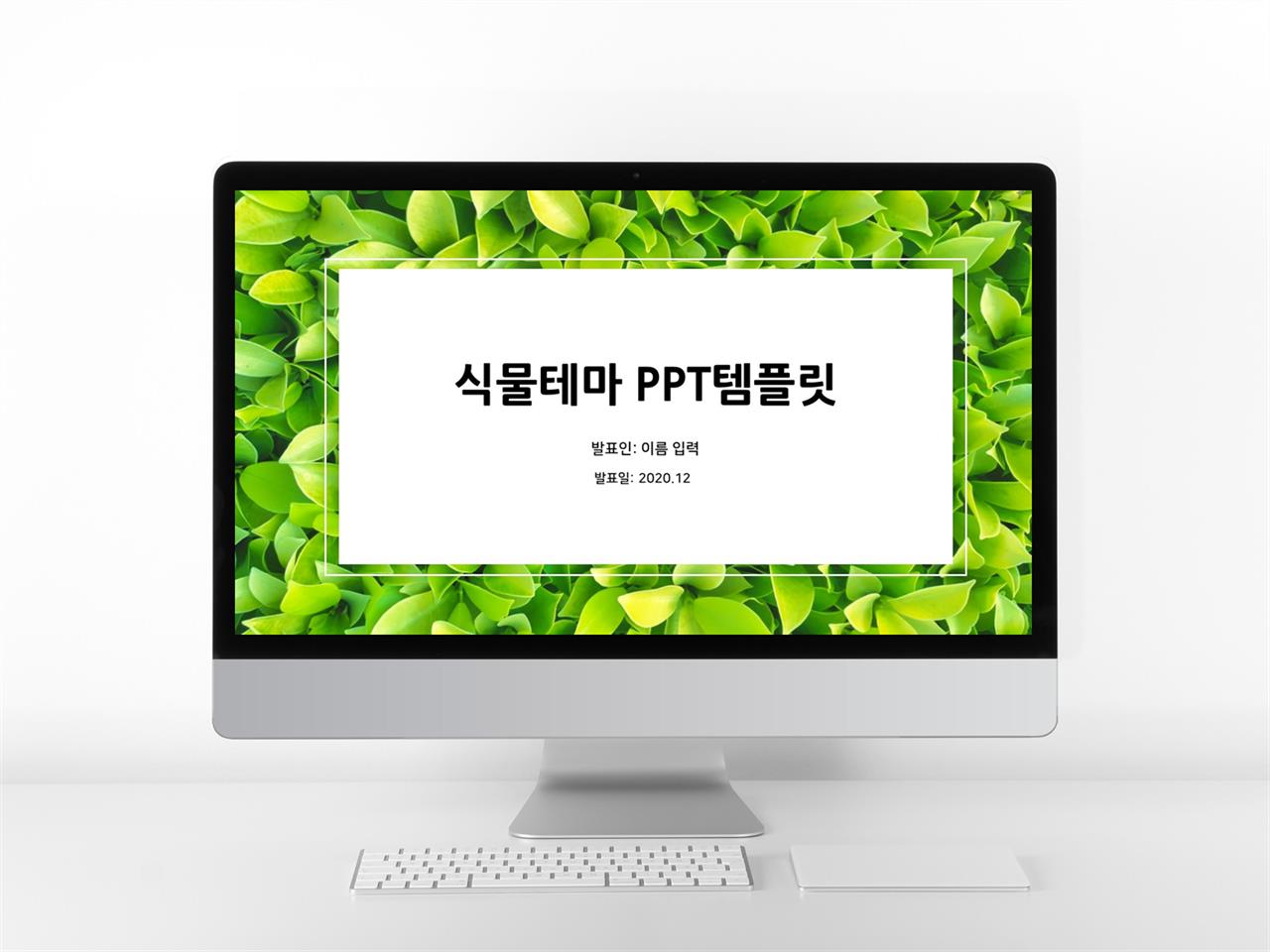 플라워, 동물주제 그린색 단아한 멋진 피피티배경 다운로드 미리보기