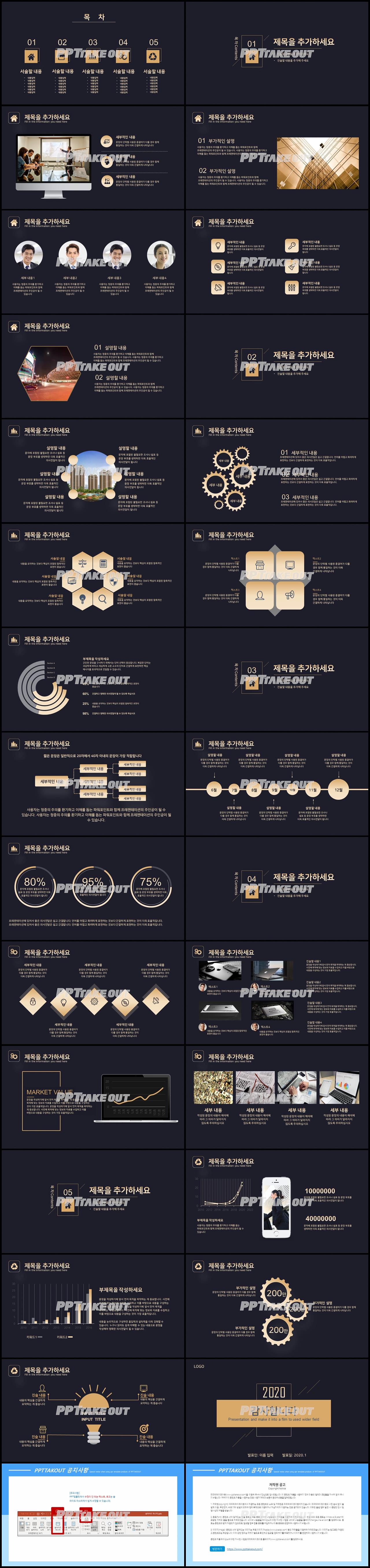 사업보고 귤색 짙은 다양한 주제에 어울리는 PPT템플릿 디자인 상세보기