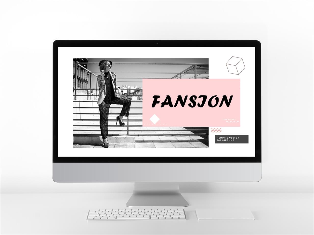패션, 미용주제 분홍색 현대적인 매력적인 파워포인트탬플릿 제작 미리보기