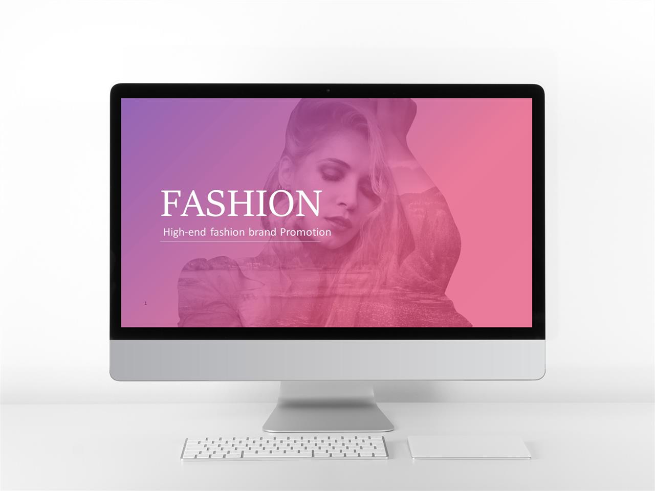 패션, 미용주제 핑크색 폼나는 고급스럽운 피피티템플릿 사이트 미리보기